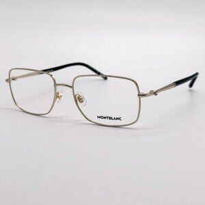 NEW MONTBLANC EYEGLASSES MB0072O 003 GOLD MEN EYEWEAR MONTBLANC